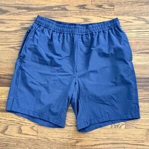 Myles Shorts. Navy blue. Large. Lined.